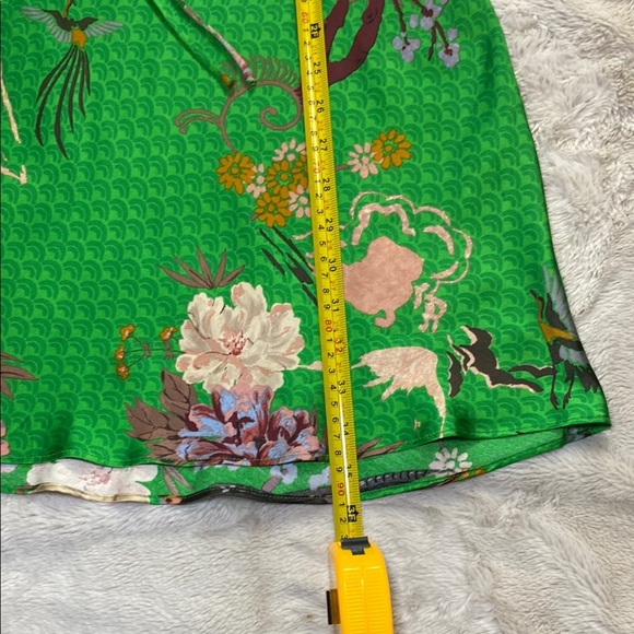 Zara Emerald Floral Spaghetti Strap Mini Dress - Picture 5 of 8